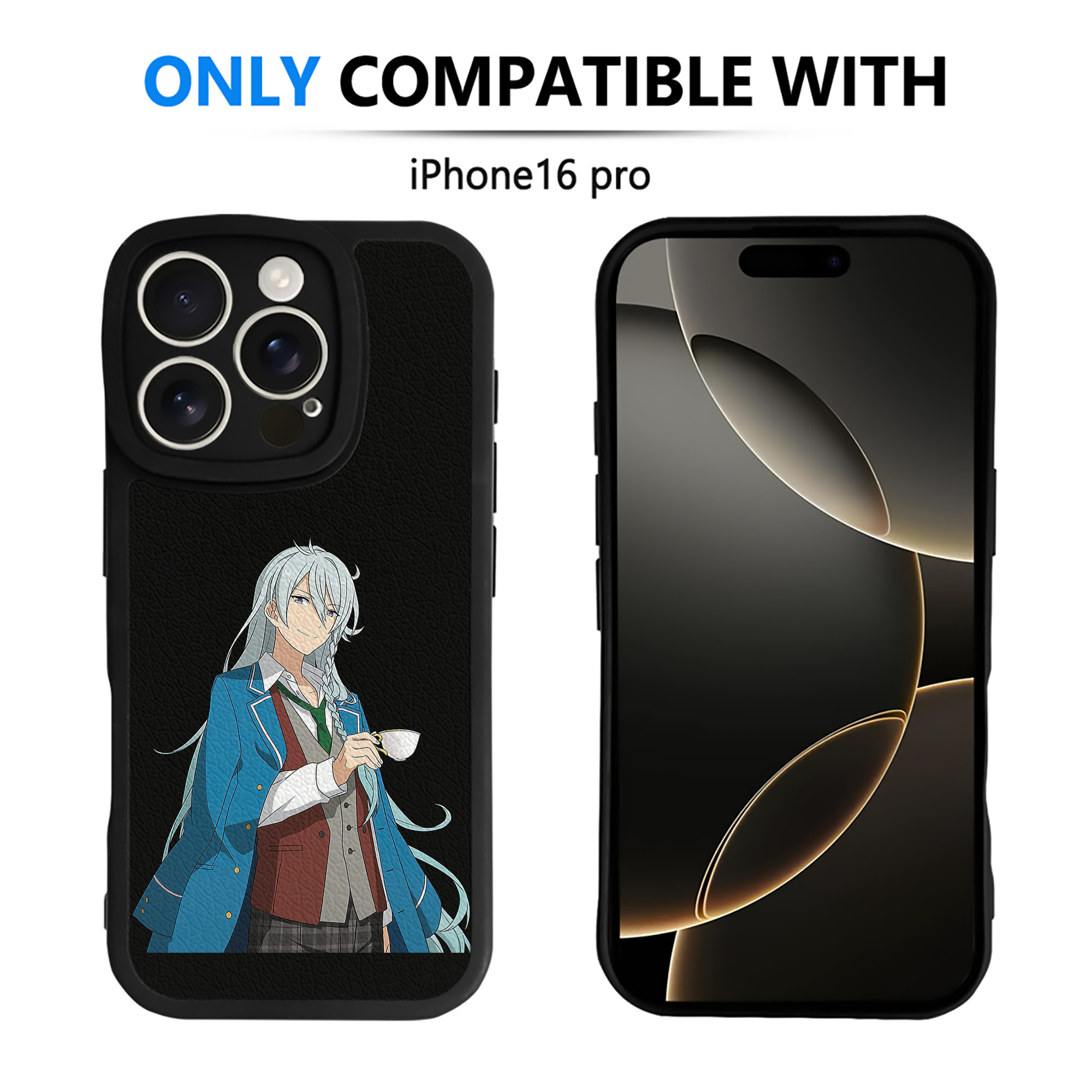 （画像用） あんさんぶるスターズ! Ensemble Stars 【iPhone 16シリーズ対応】シリコンスマホケース（レザー調） 材質：シリコン